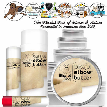 Blissful Elbow® Butter Conditions Your Dog's Elbow Calluses - Doot's Pet LLC Collars For A Cause