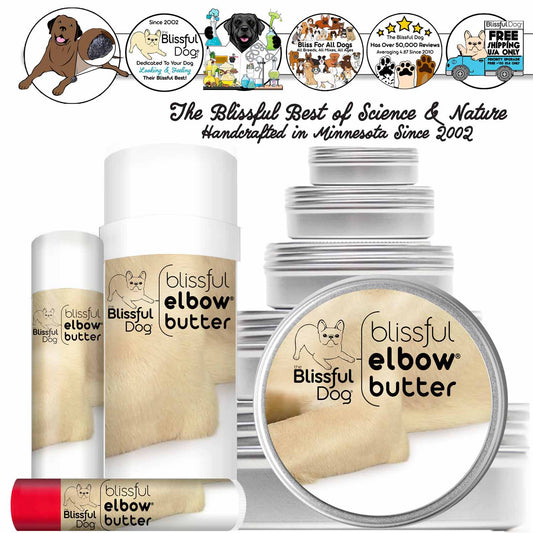 Blissful Elbow® Butter Conditions Your Dog's Elbow Calluses - Doot's Pet LLC Collars For A Cause