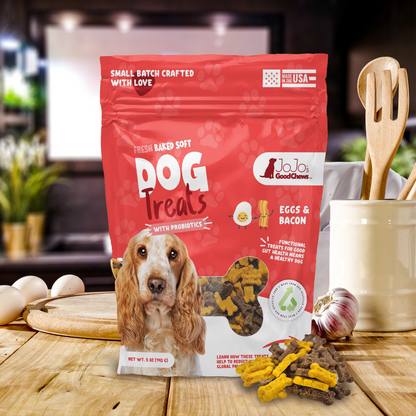 Fresh Baked Eggs and Bacon Soft Dog Chew Treats (2-Pack) - Doot's Pet LLC Collars For A Cause