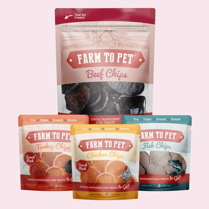 Puppy Packs 'n Snacks Dog Treat Starter Pack | Single-Ingredient Training Treats - Doot's Pet LLC Collars For A Cause