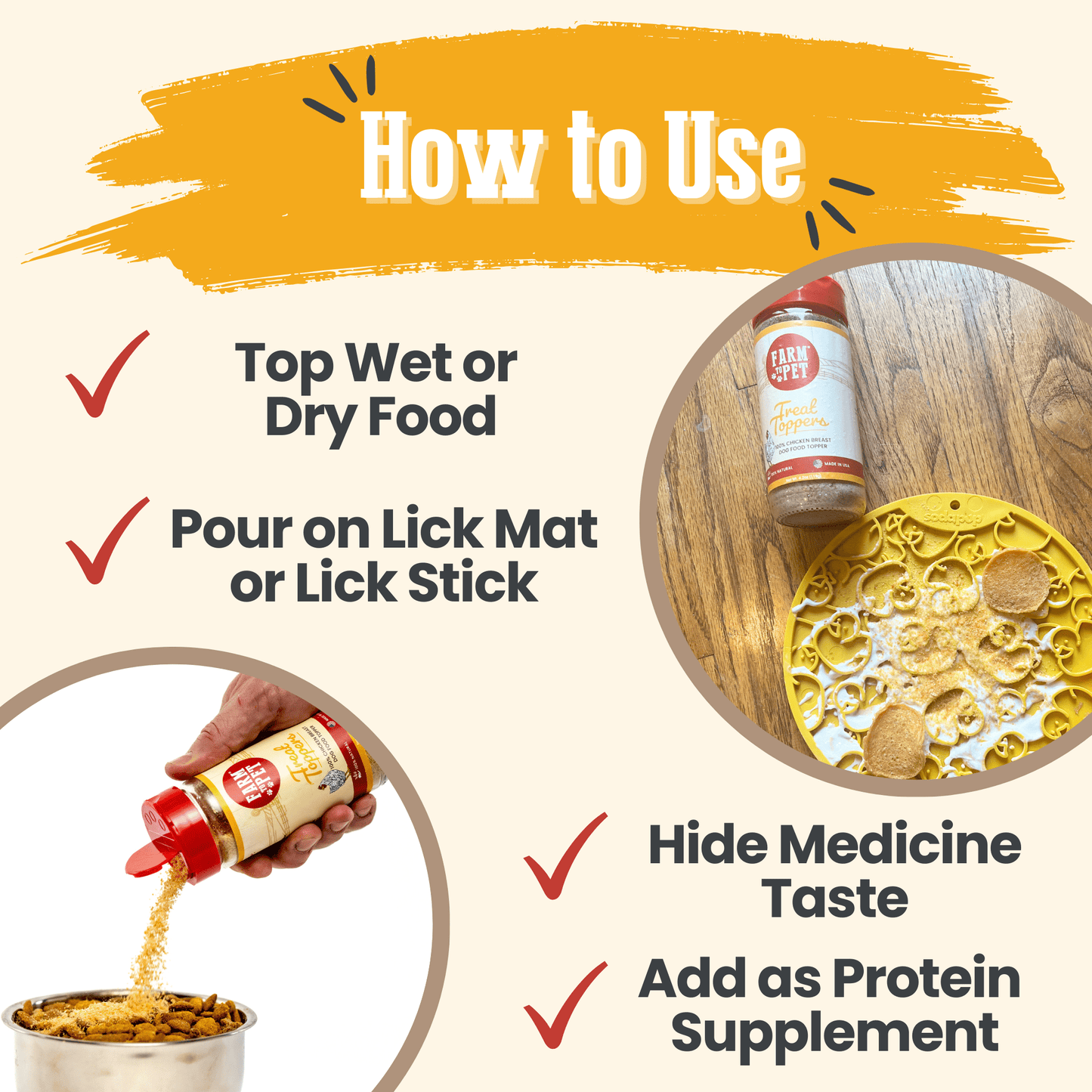 Treat Topper Chicken Dog Food Topper | Healthy Meal Supplement for Dogs - Doot's Pet LLC Collars For A Cause