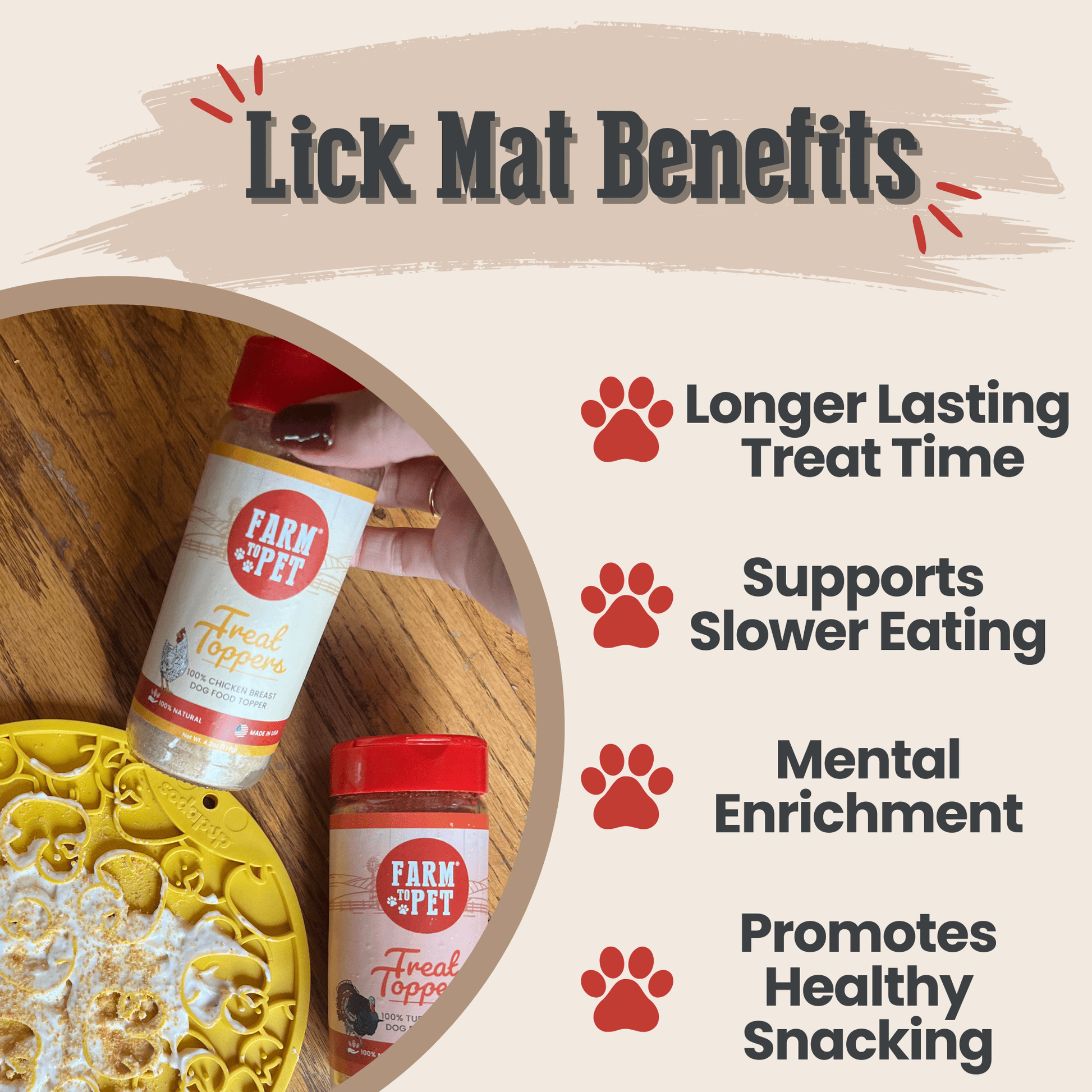 Dog Lick Mats with Suction Cups - Doot's Pet LLC Collars For A Cause