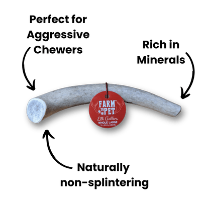 ELK ANTLERS FOR DOGS | WHOLE AND SPLIT ELK ANTLER CHEWS
