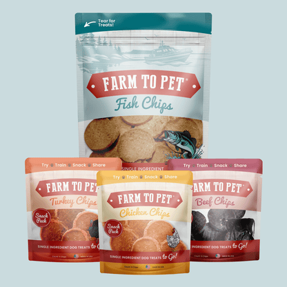 Puppy Packs 'n Snacks Dog Treat Starter Pack | Single-Ingredient Training Treats - Doot's Pet LLC Collars For A Cause
