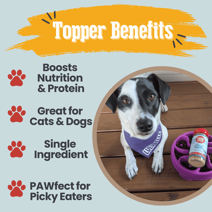 Treat Topper Fish Dog Food Topper | Low-Fat Meal Topper for Pets - Doot's Pet LLC Collars For A Cause
