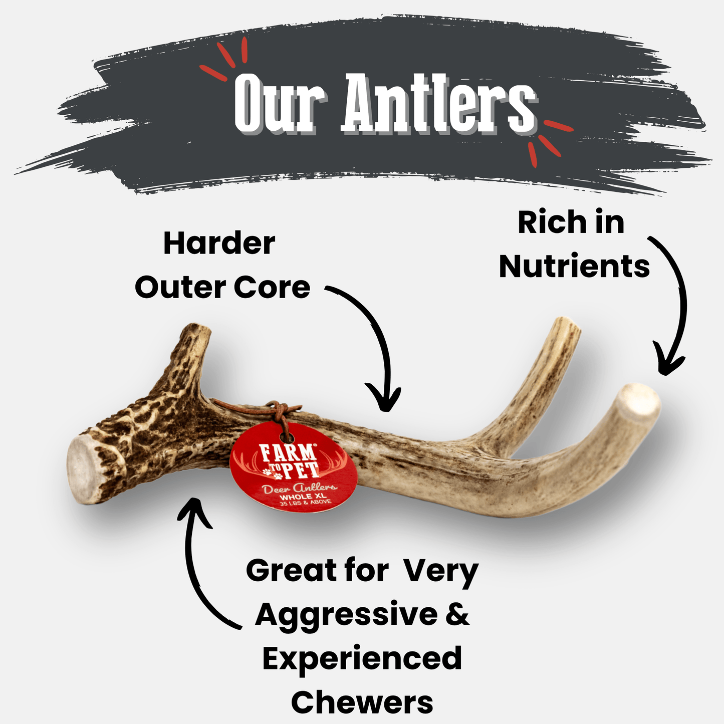 Deer Antler Dog Chews | Organic Chews for Dogs - Doot's Pet LLC Collars For A Cause