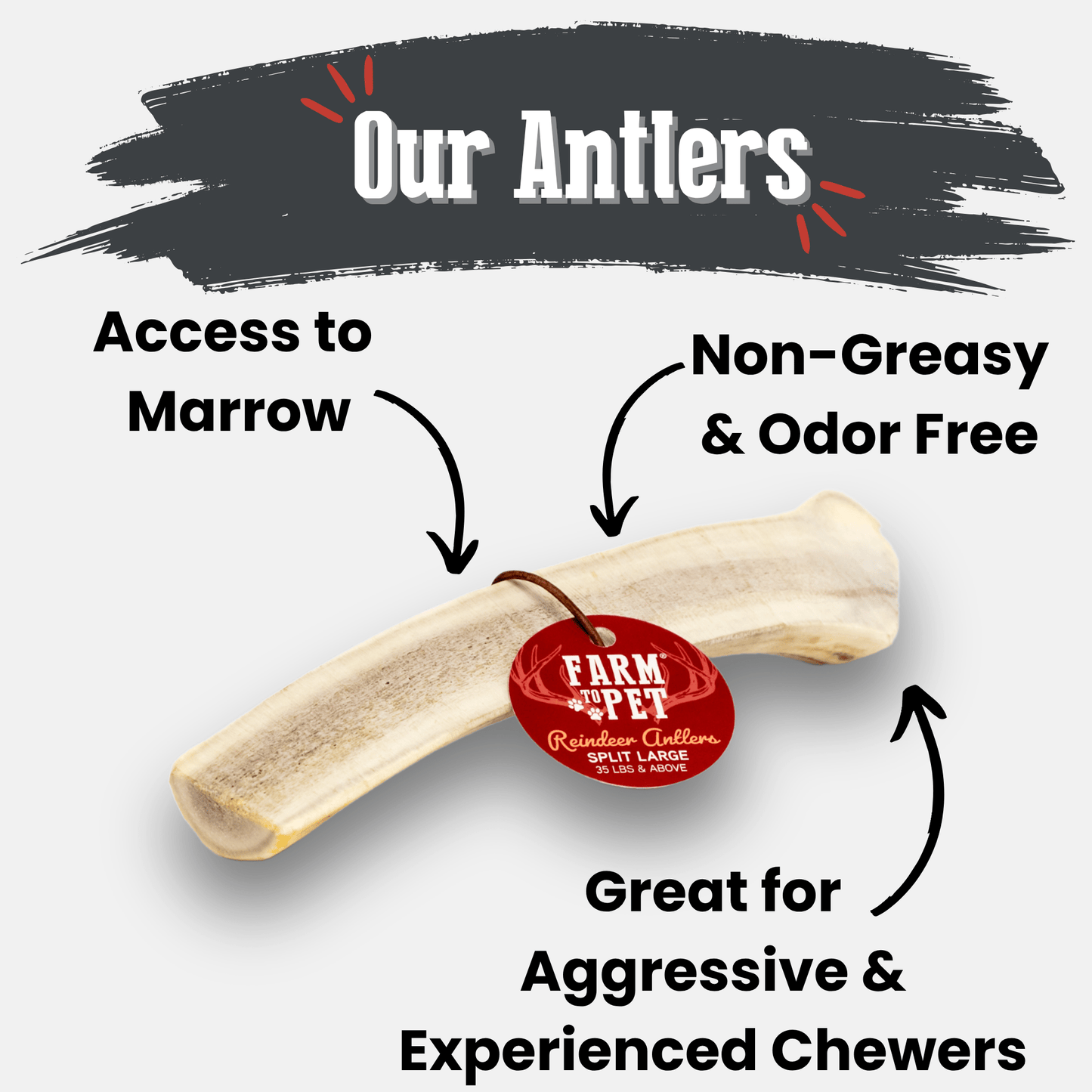 Reindeer Antler Dog Chews | Organic Chews for Dogs - Doot's Pet LLC Collars For A Cause