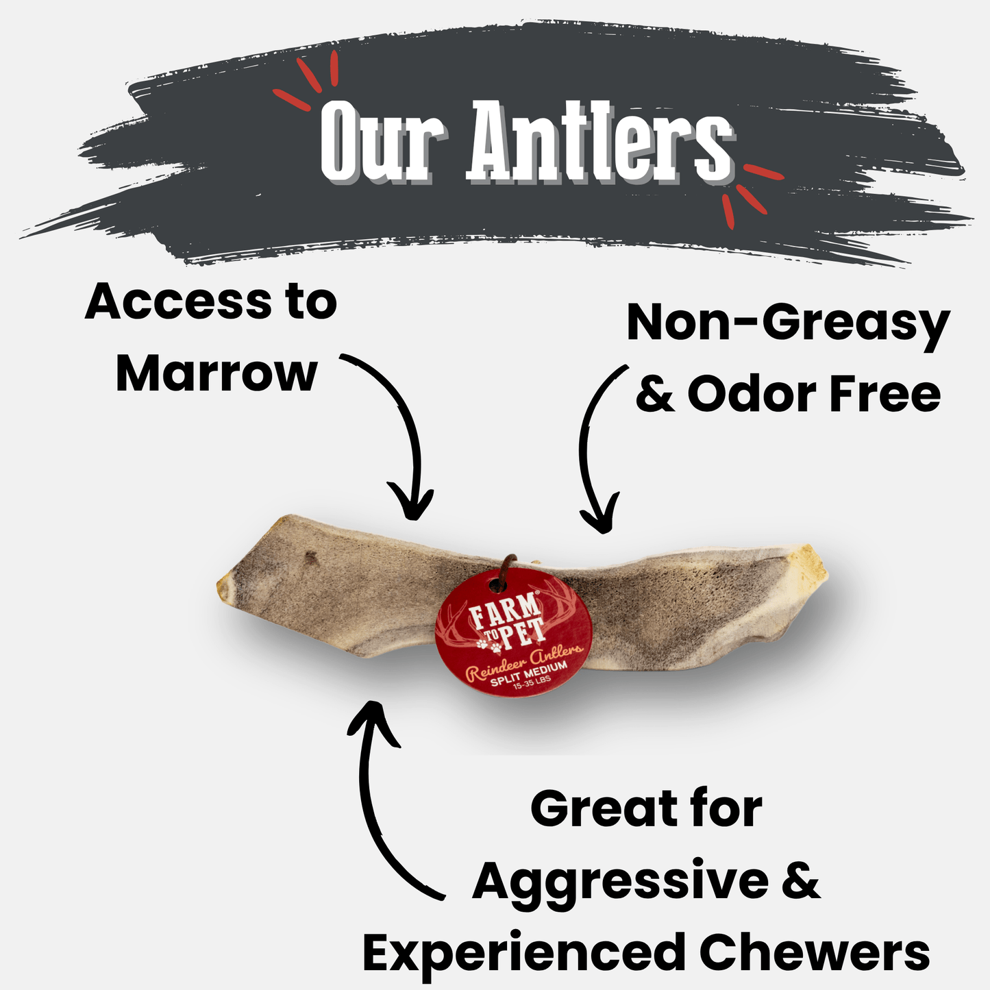 Reindeer Antler Dog Chews | Organic Chews for Dogs - Doot's Pet LLC Collars For A Cause