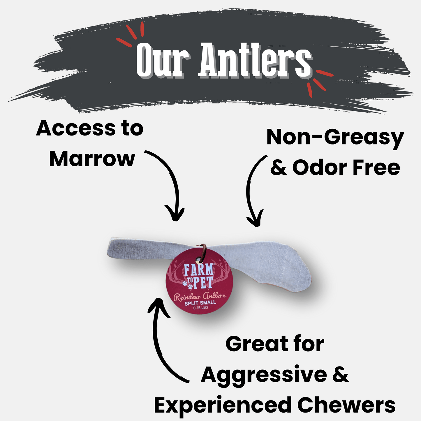 Reindeer Antler Dog Chews | Organic Chews for Dogs - Doot's Pet LLC Collars For A Cause