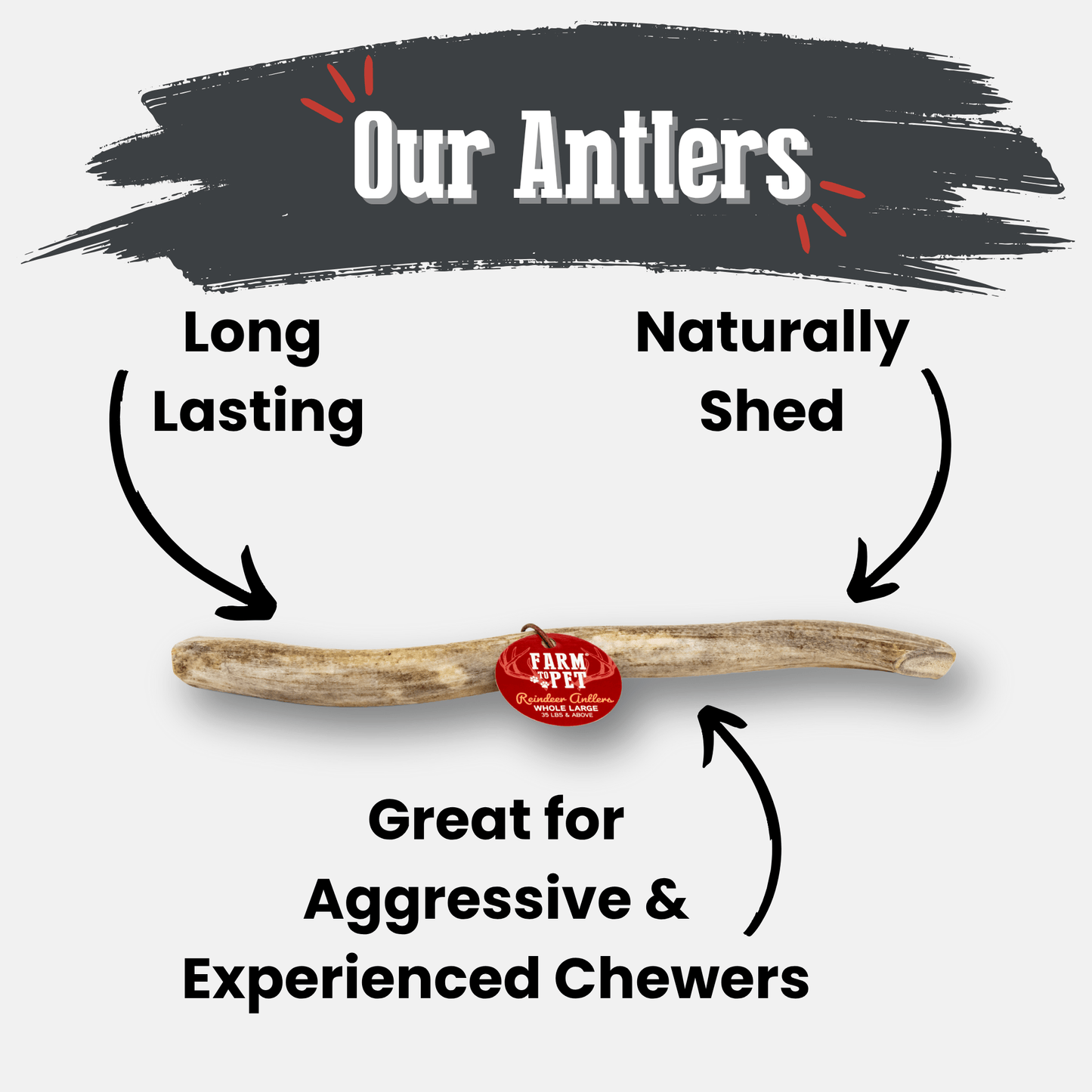 Reindeer Antler Dog Chews | Organic Chews for Dogs - Doot's Pet LLC Collars For A Cause
