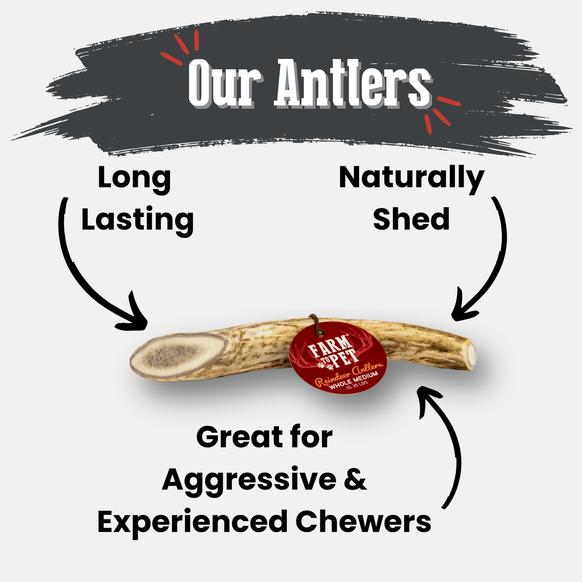 Reindeer Antler Dog Chews | Organic Chews for Dogs - Doot's Pet LLC Collars For A Cause