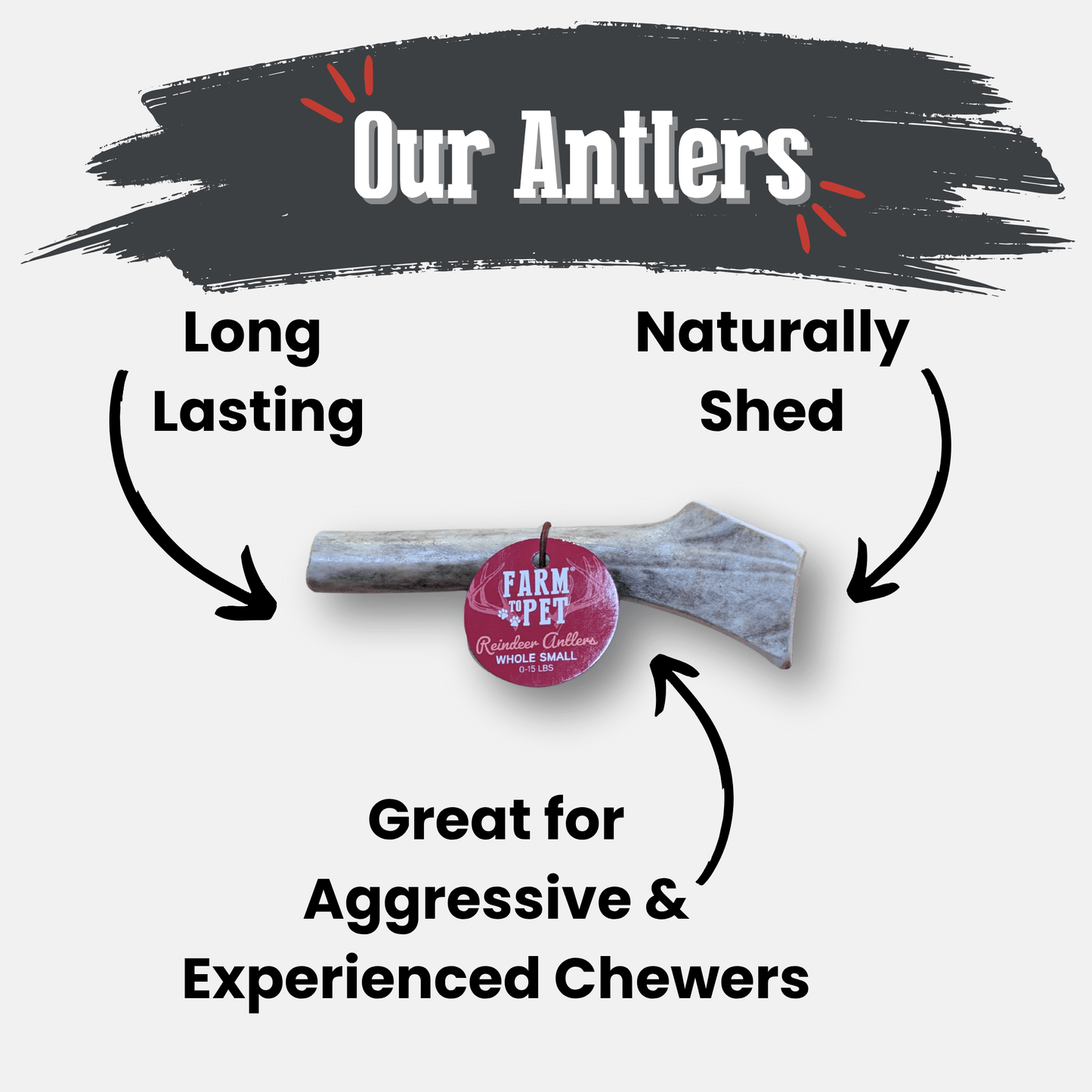 Reindeer Antler Dog Chews | Organic Chews for Dogs - Doot's Pet LLC Collars For A Cause