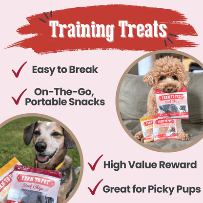 Puppy Packs 'n Snacks Dog Treat Starter Pack | Single-Ingredient Training Treats - Doot's Pet LLC Collars For A Cause