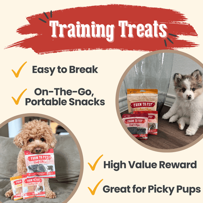 Puppy Packs 'n Snacks Dog Treat Starter Pack | Single-Ingredient Training Treats - Doot's Pet LLC Collars For A Cause