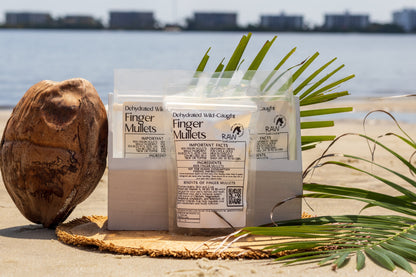 Dehydrated Wild-Caught Finger Mullets for Cats & Dogs — 100% Single Ingredient | Raw Instincts Florida Keys | Qty: 5 Fish - Doot's Pet LLC Collars For A Cause