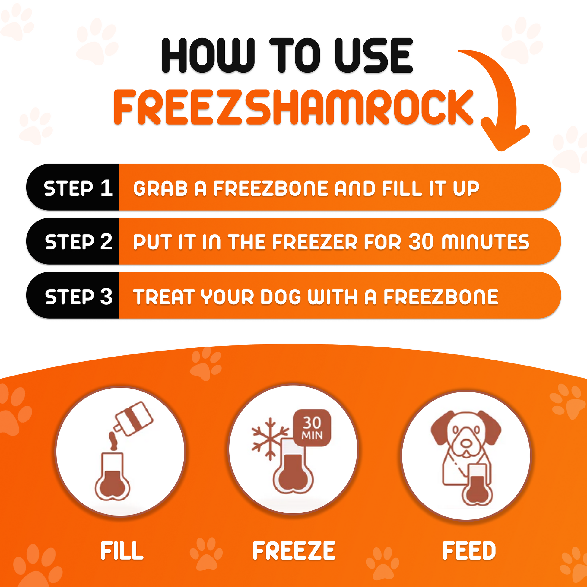 FreezShamrock - Premium Enrichment Toy - Doot's Pet LLC Collars For A Cause