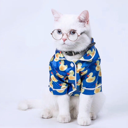 Pet Silk Duck Pajamas