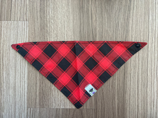 Buffalo Plaid Diagonal Bandana