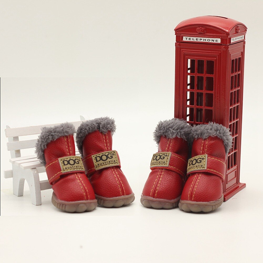 Dog Australia Waterproof Fleece-Lined Warm Dog Snow Boots - Doot's Pet LLC Collars For A Cause