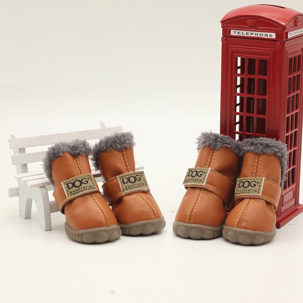Dog Australia Waterproof Fleece-Lined Warm Dog Snow Boots - Doot's Pet LLC Collars For A Cause