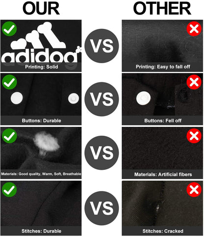 Adidog Pet Pet Four-Legged Hoodie XS-XXL - Doot's Pet LLC Collars For A Cause