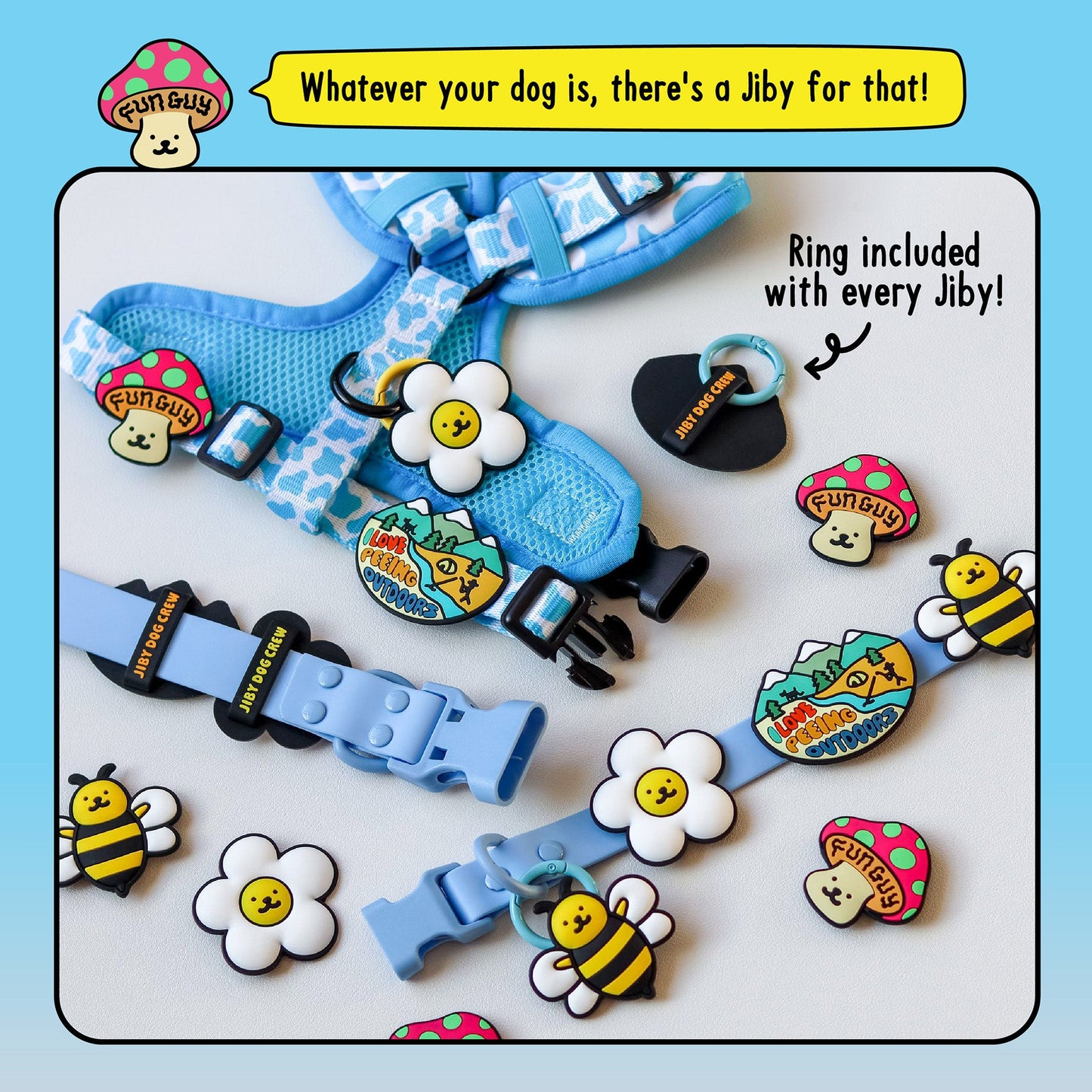 UFO Jiby Dog Charm