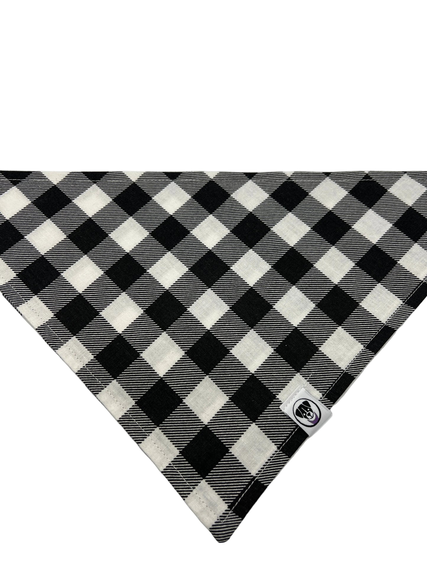 White Buffalo Plaid Dog Bandana