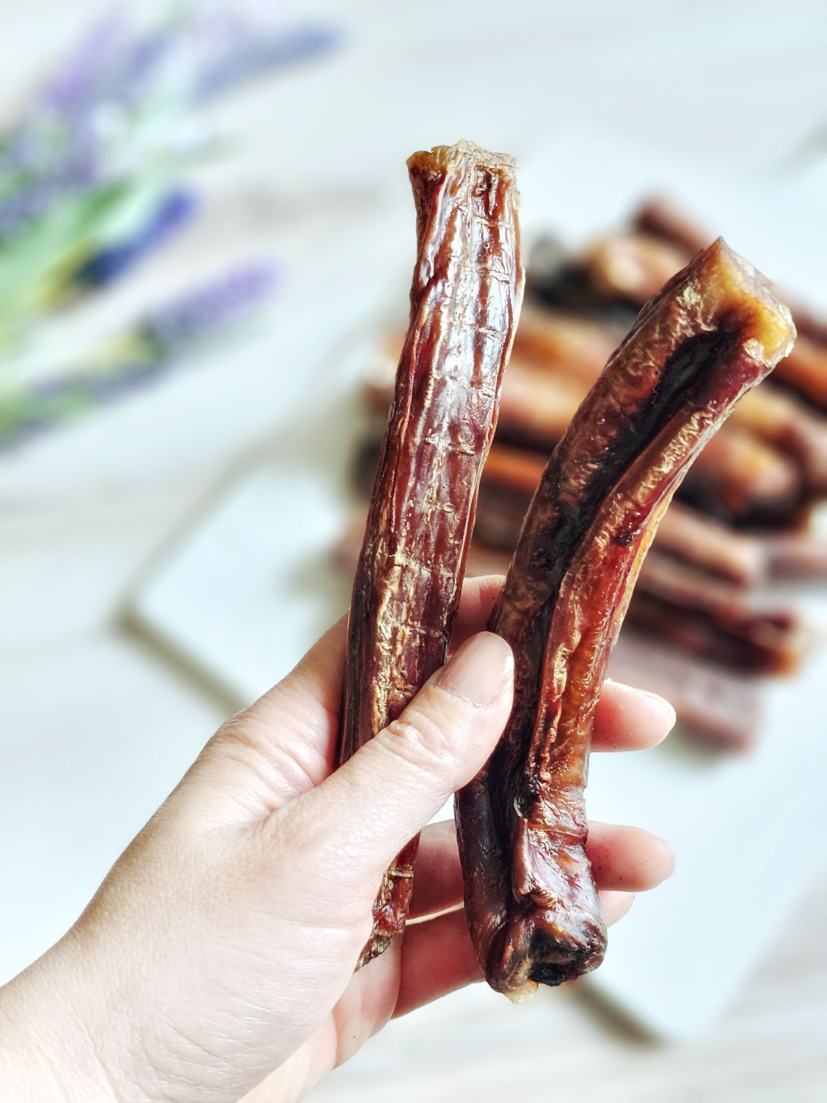 Beef Pizzle (Sticks, Loops, Short, - Doot's Pet LLC Collars For A Cause