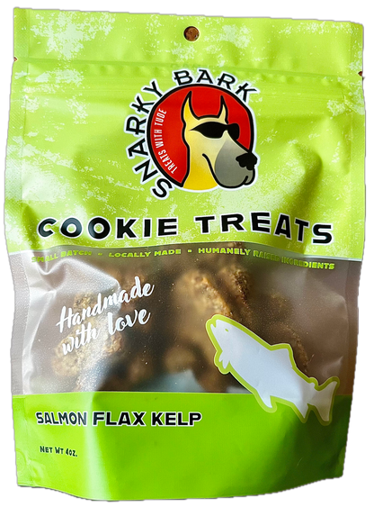 Snarky Bark Salmon Flax Kelp Cookie Treats