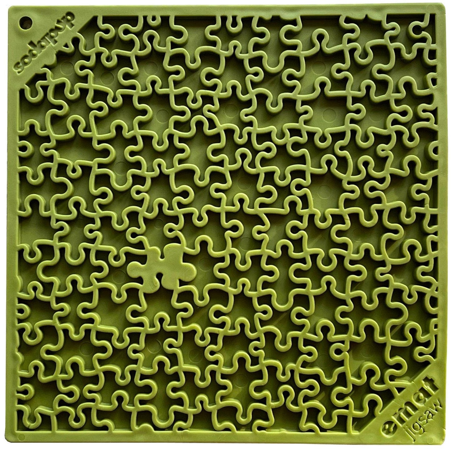Jigsaw Puzzle eMat - Enrichment Lick Mat for Dogs and Cats | eMat Enrichment Toy for Anxiety Relief | USA Made - Doot's Pet LLC Collars For A Cause