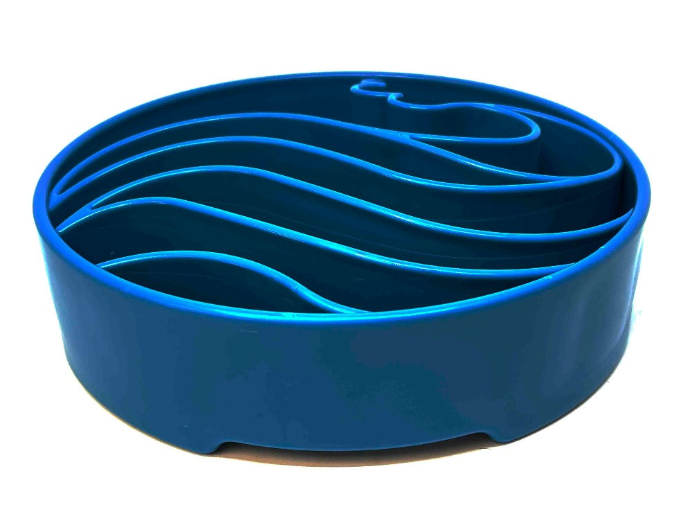 Wave eBowl Deep Slow Feeder Dog Bowl for Enrichment | Made in USA - Doot's Pet LLC Collars For A Cause
