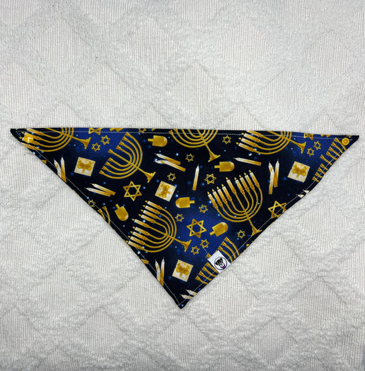 Golden Hanukkah Bandana