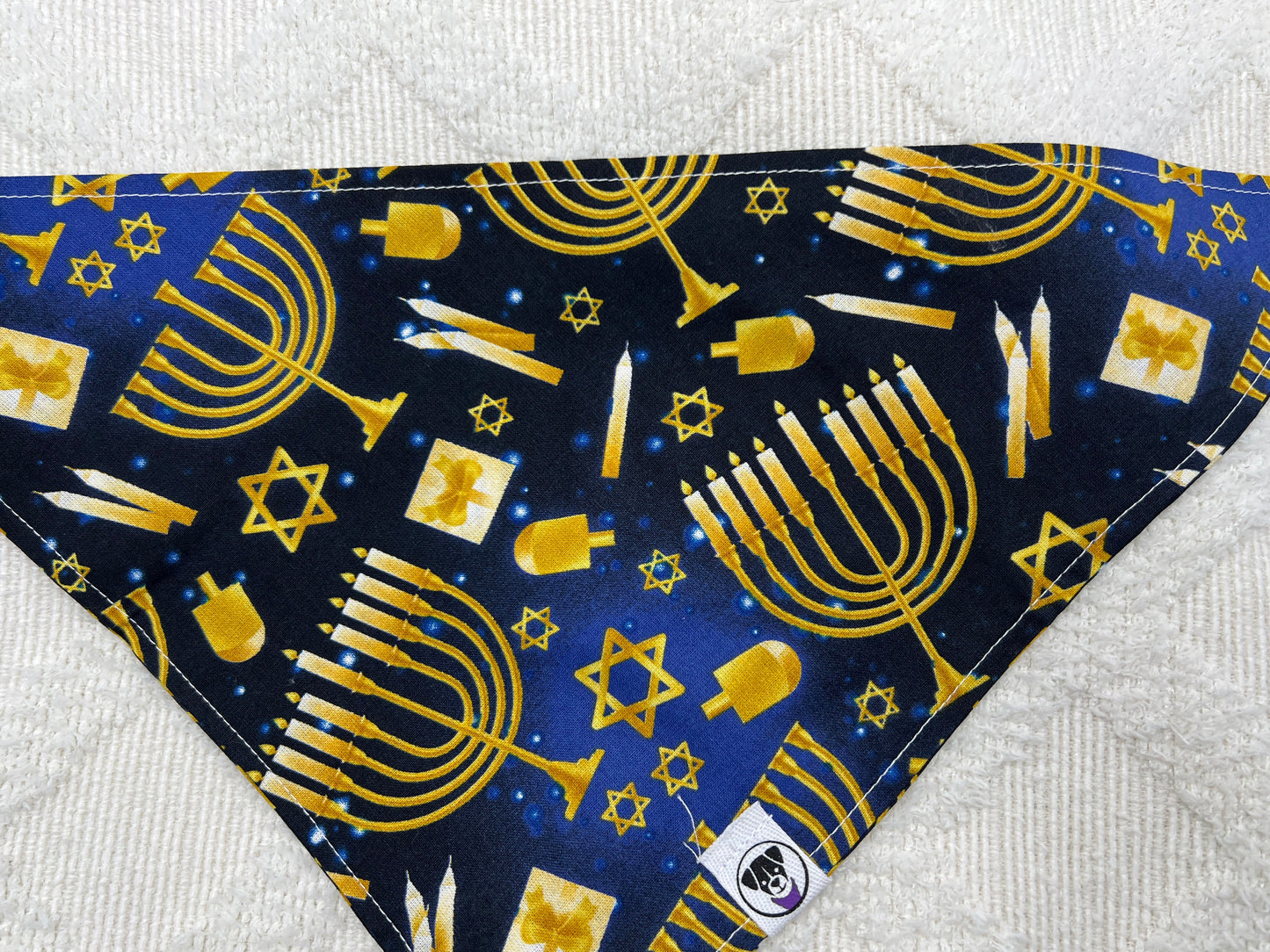 Golden Hanukkah Bandana