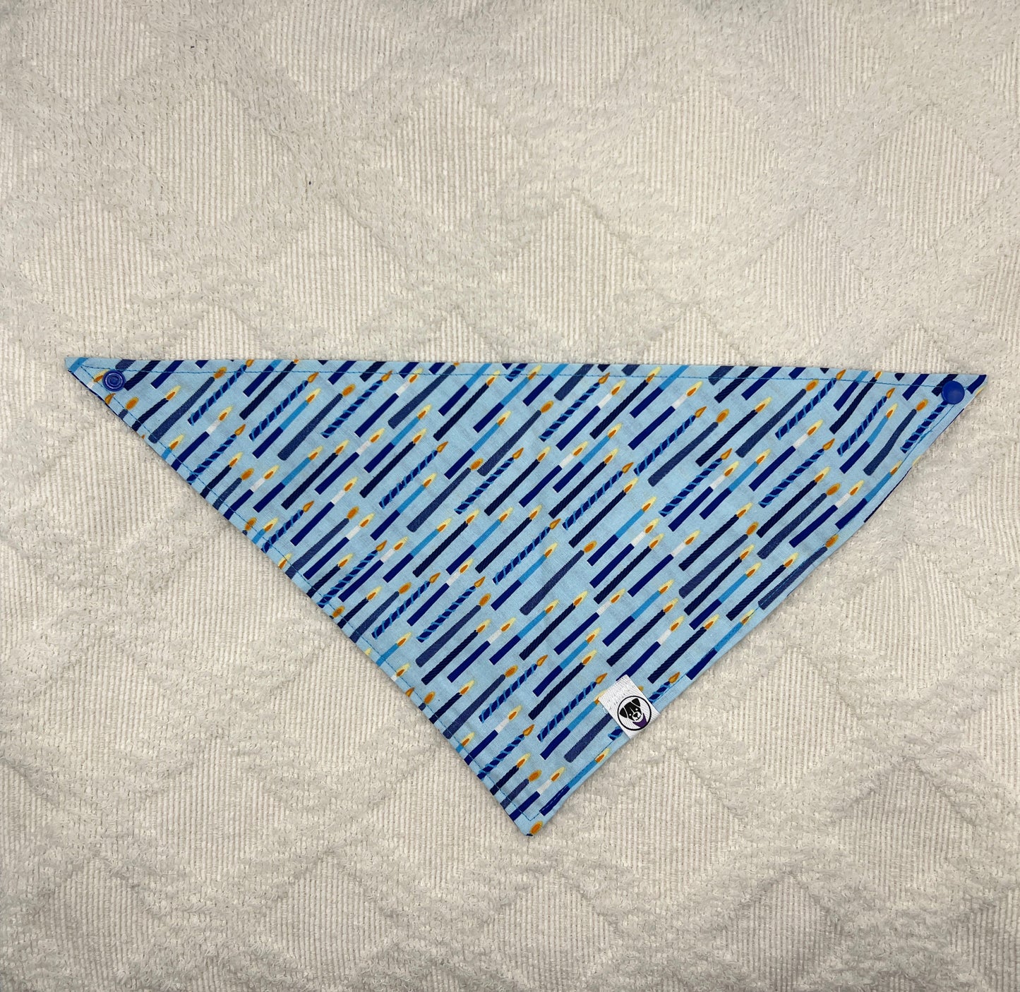 Hanukkah Menorah Candles Light Blue Bandana