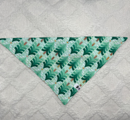 Mint Evergreen Trees  Bandana