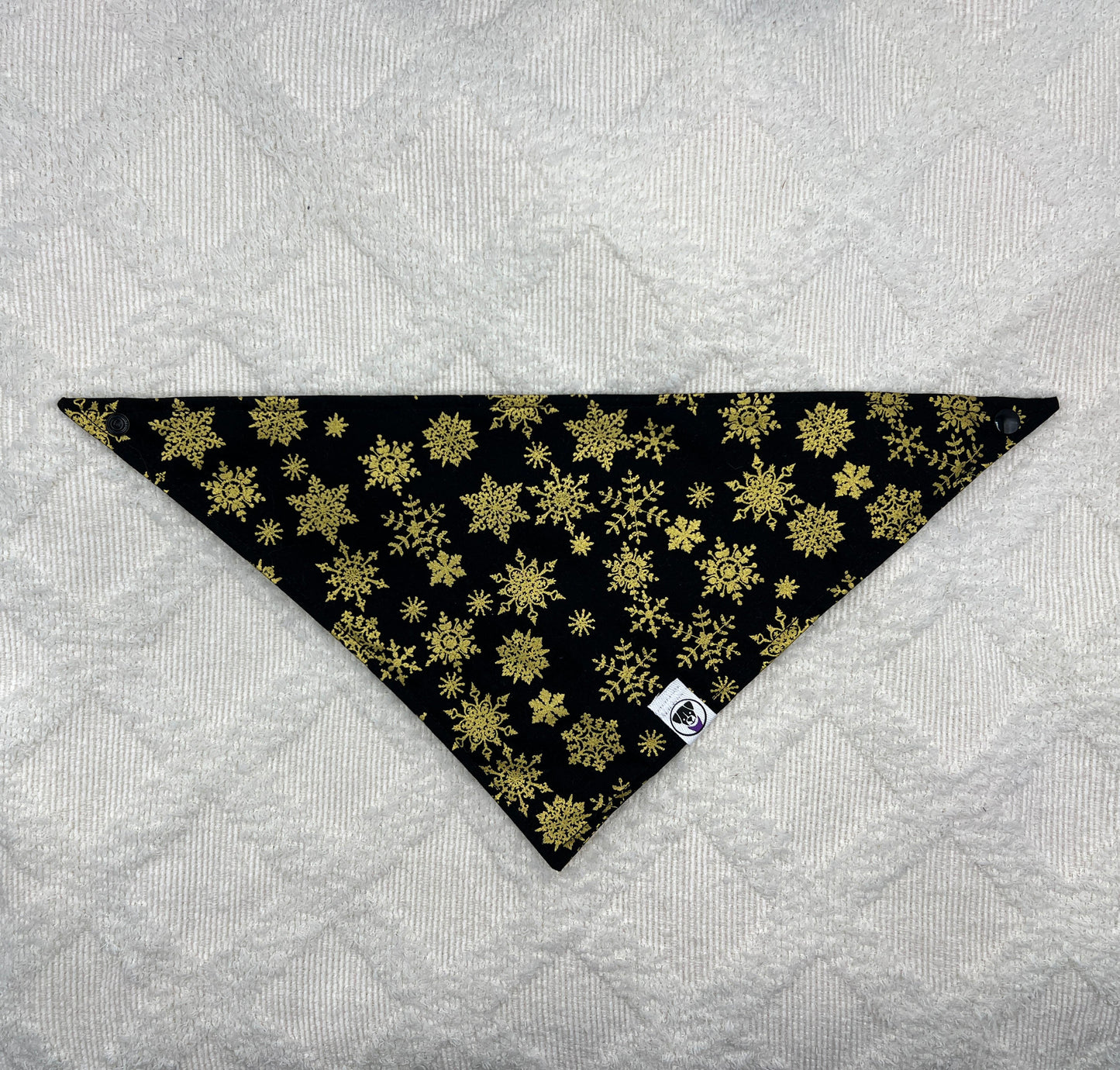Golden Snowflakes Bandana