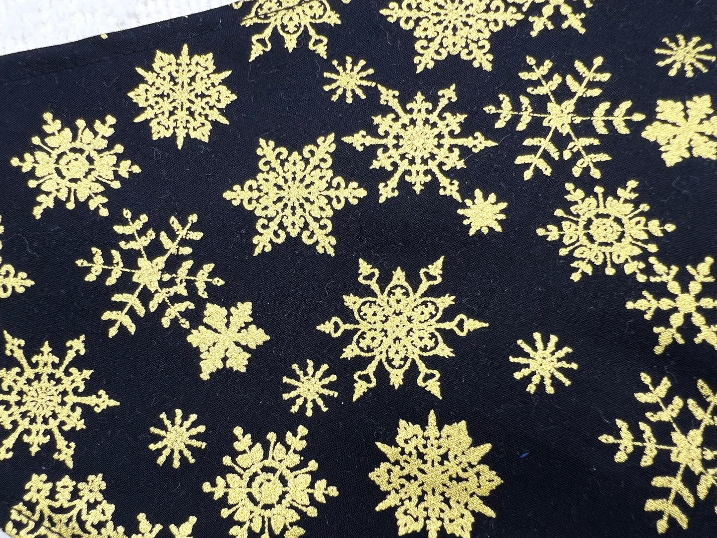 Golden Snowflakes Bandana