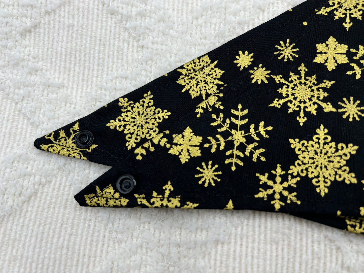 Golden Snowflakes Bandana
