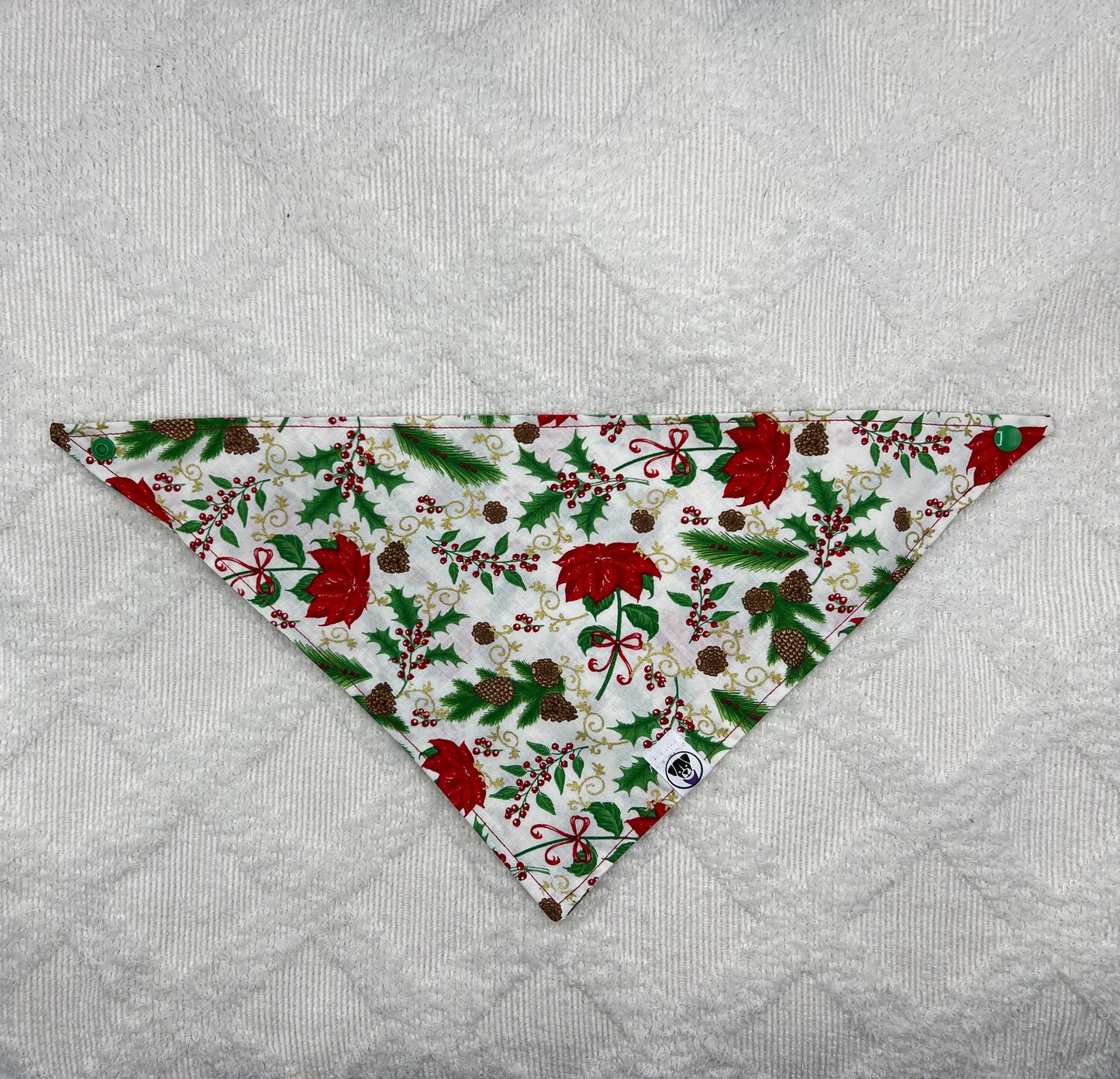 Poinsettia Greens Bandana