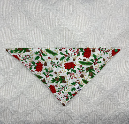 Poinsettia Greens Bandana