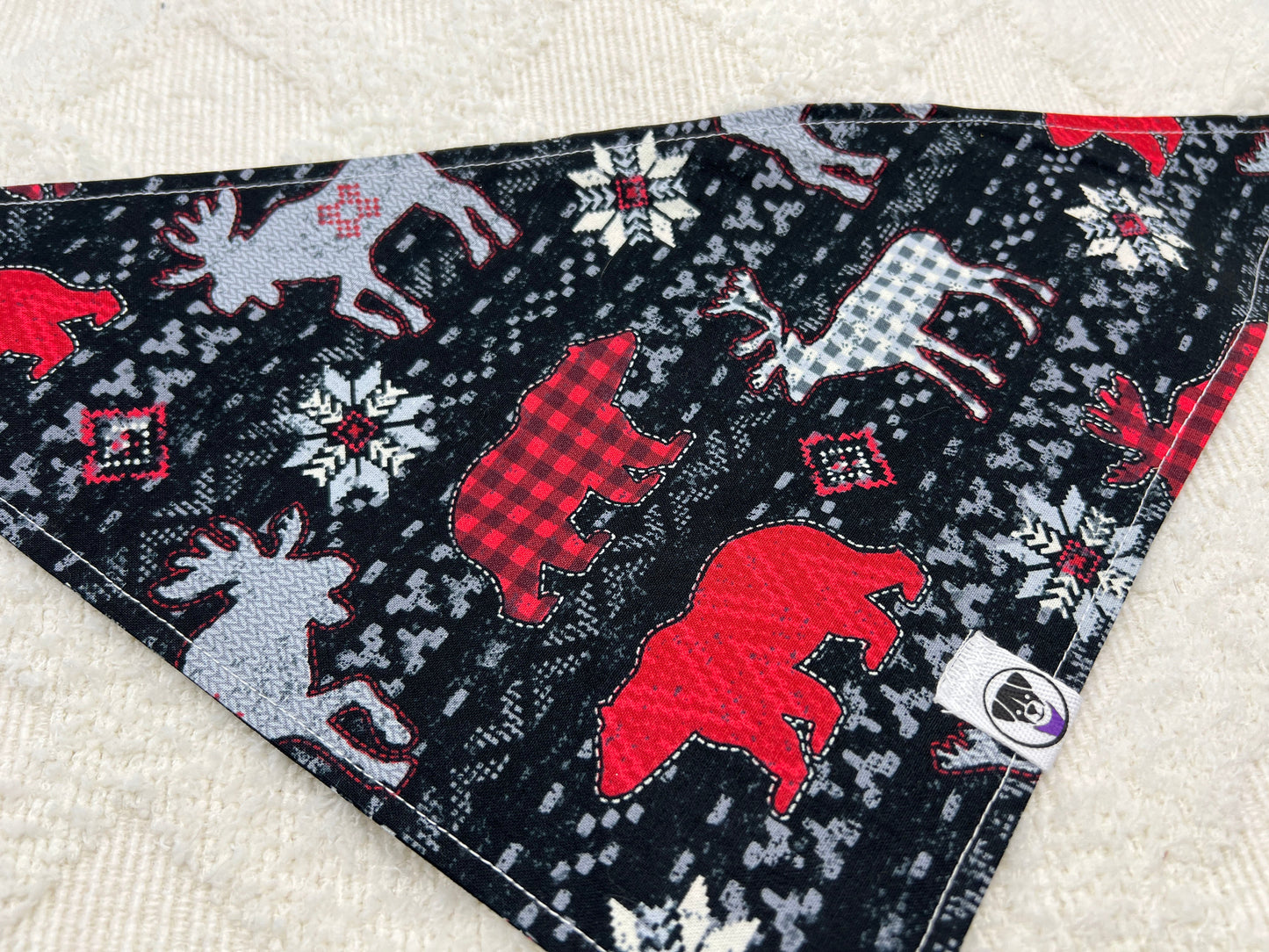 Winter Moose Sweater Bandana
