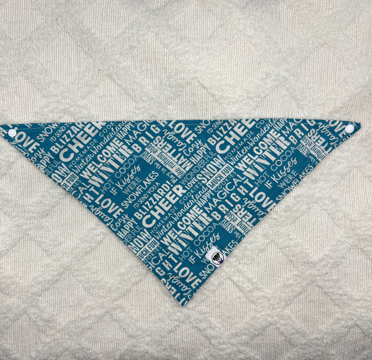 Winter Words Bandana