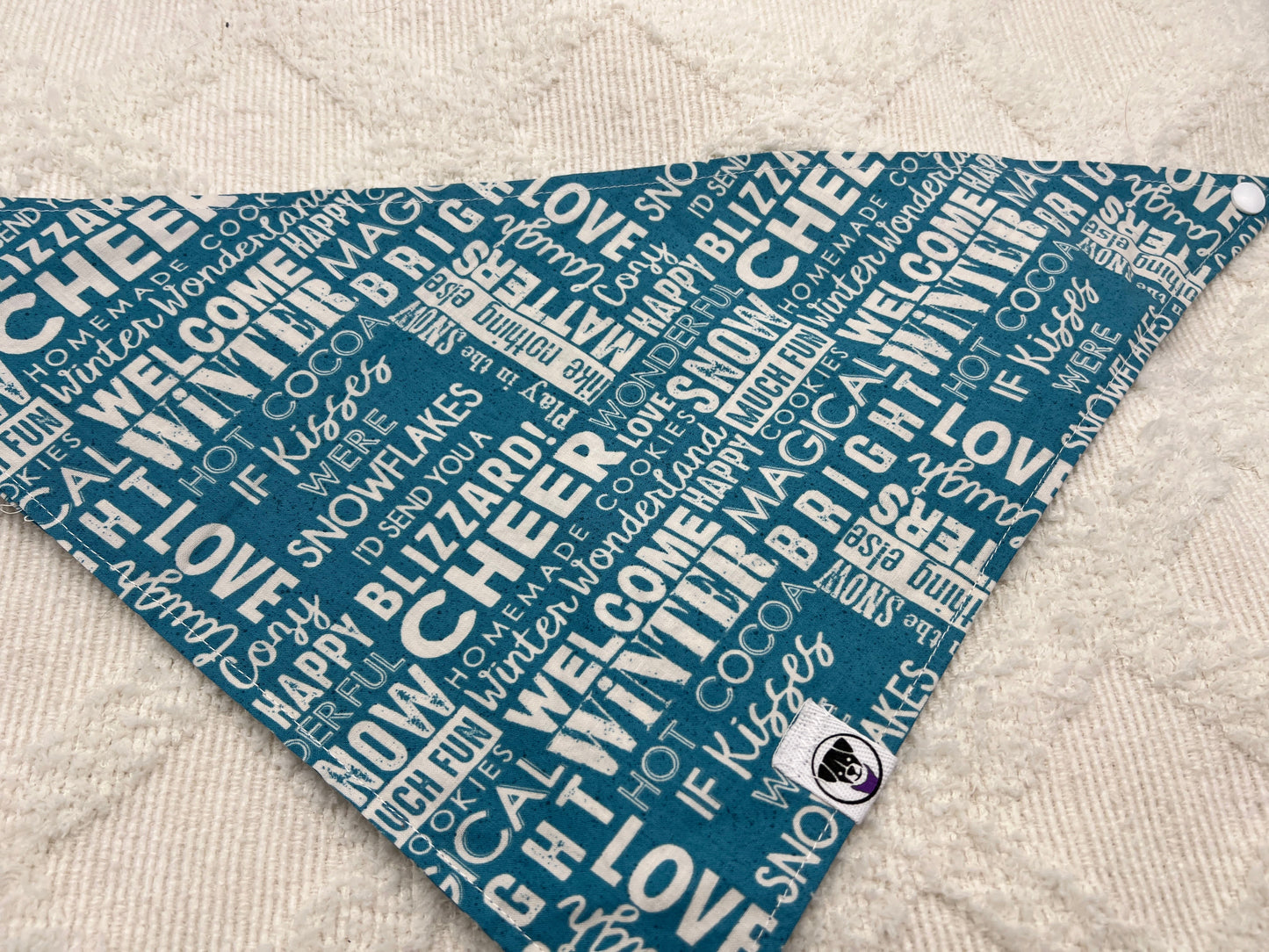 Winter Words Bandana