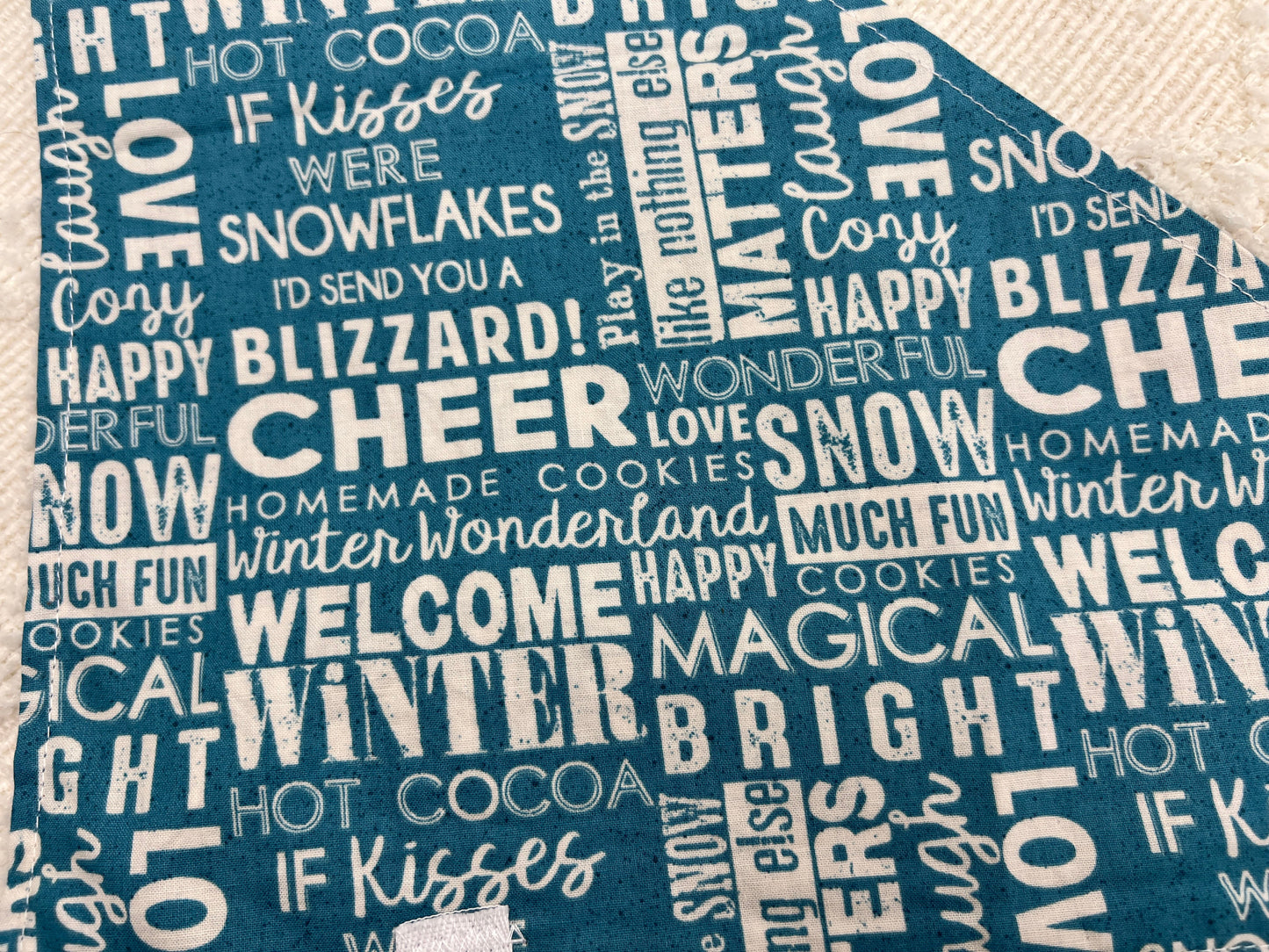 Winter Words Bandana