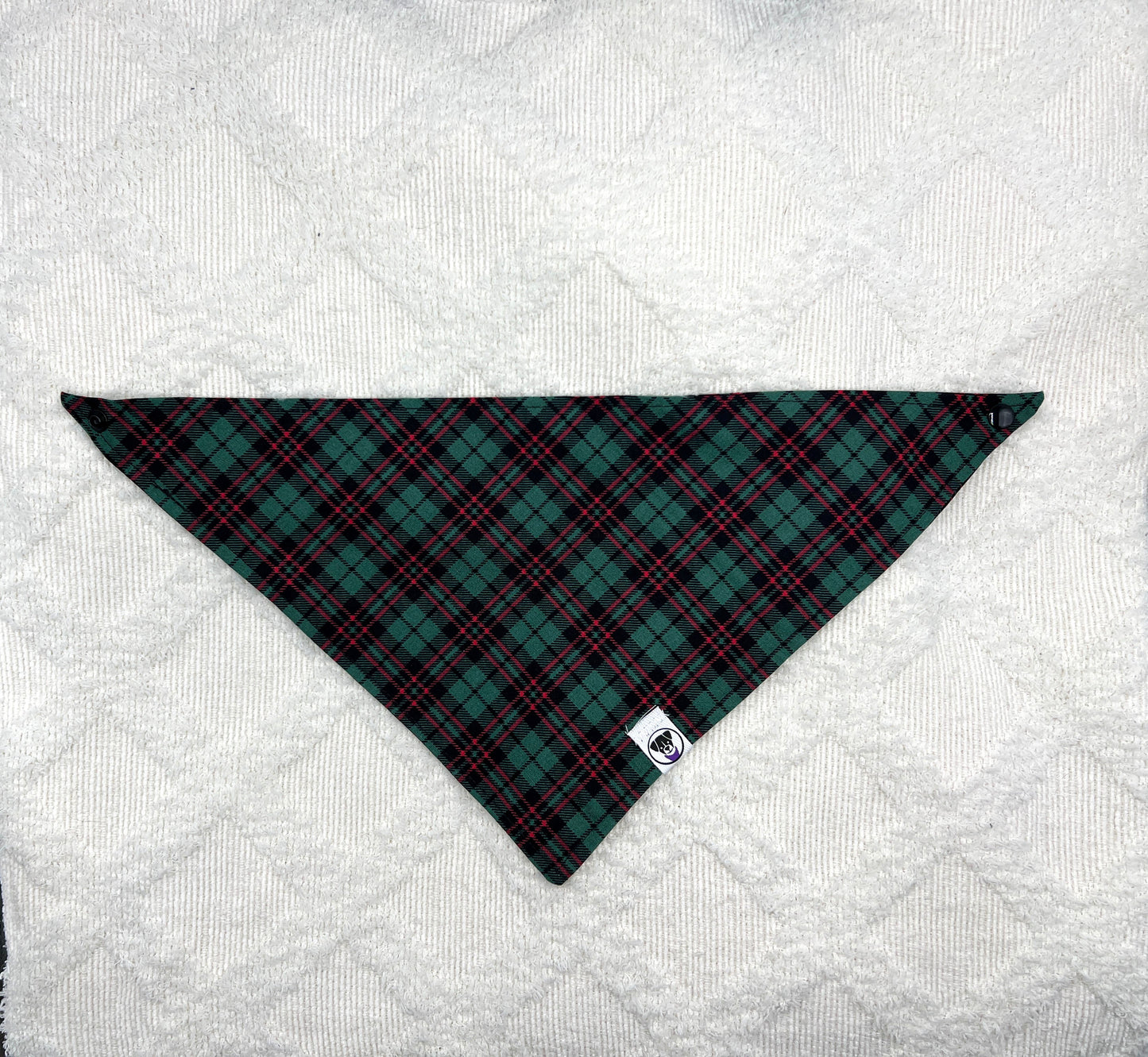 Green Tartan Plaid Bandana