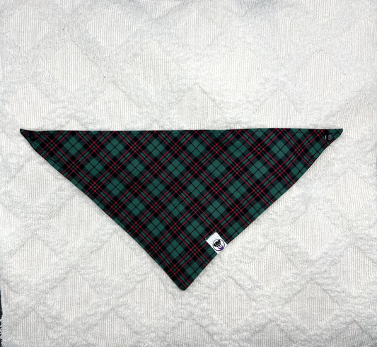 Green Tartan Plaid Bandana