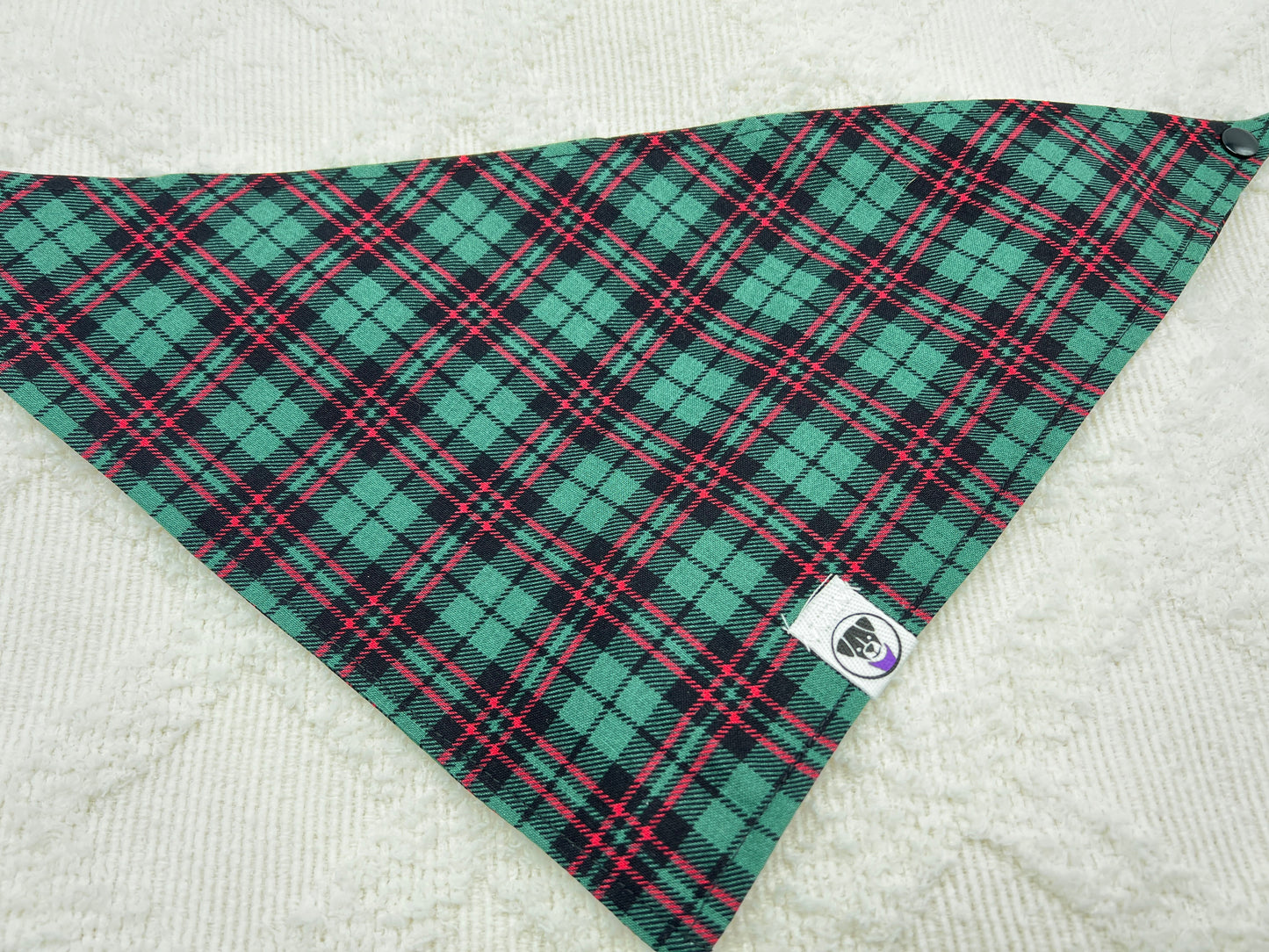 Green Tartan Plaid Bandana