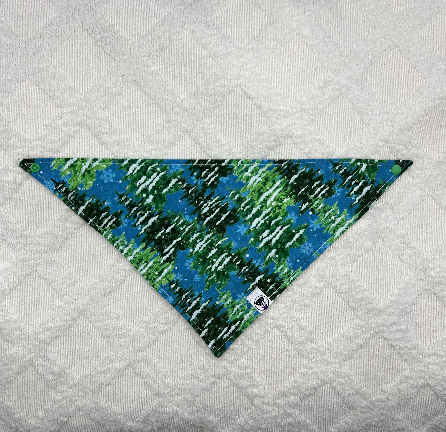 Snowy Evergreens Bandana