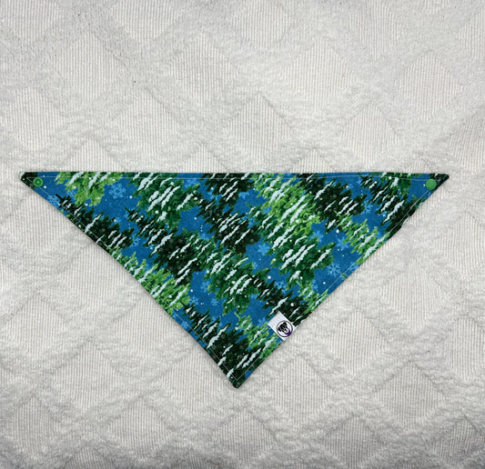 Snowy Evergreens Bandana