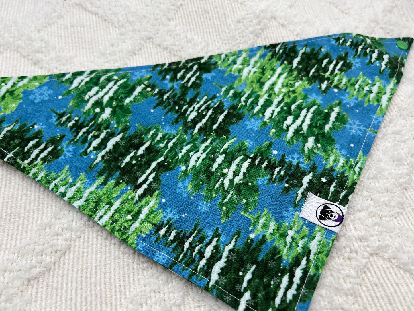 Snowy Evergreens Bandana